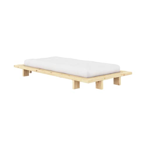 Matelas-futon Comfort  / 90 x 200 x H 15 cm - Mi-ferme / Fabriqué à la main - KARUP DESIGN - 90 x 200 cm - Coton, Fibres mélangées, Mousse PU