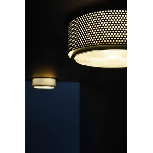 Plafonnier G13 Large métal noir / Réédition 1952, Pierre Guariche - SAMMODE STUDIO - Noir - Métal, Verre