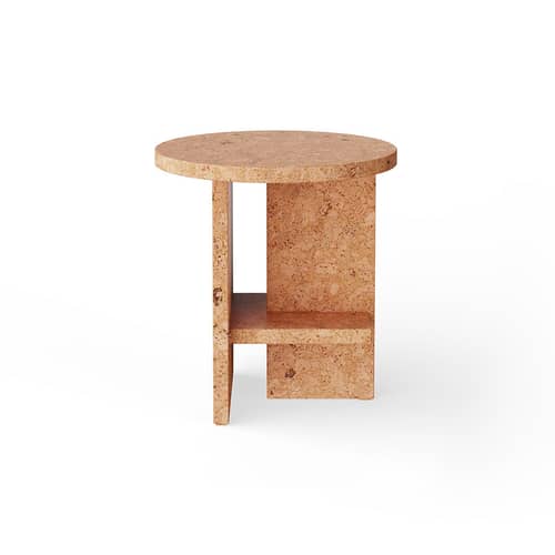 Tavolino d\'appoggio Tee Cork sughero beige / Ø 40 x H 42,5 cm - NINE - Sughero naturale - Sughero
