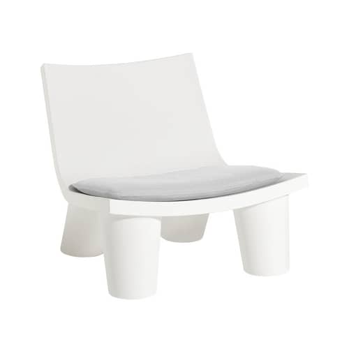 Zubehör  textil weiß / Für Low Lita Loungesessel - Slide - Baumwollweiß - Polyacryl-Gewebe, Polyurethan-Schaum