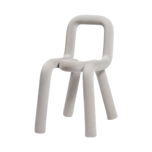 Accessoire  tissu gris / Housse interchangeable pour chaise Bold - Moustache - Gris clair - Coton, Polyuréthane