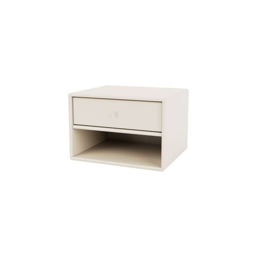 Wandmontierter Nachttisch Dash holz weiß / Konsole - L 35,4 x T 30 x H 24 cm - MONTANA - Oat 158 - lackierte Holzfaserplatte