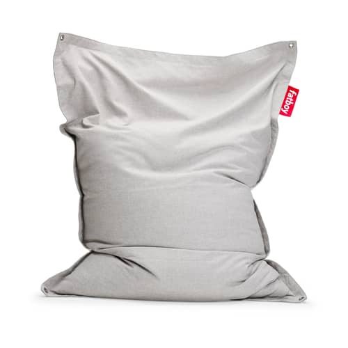 Original Floatzac Floating outdoor pouf textile beige / Adjustable straps - Fatboy - Beige Mist -  Micro-billes EPS, Acrylic, Olefin fabric