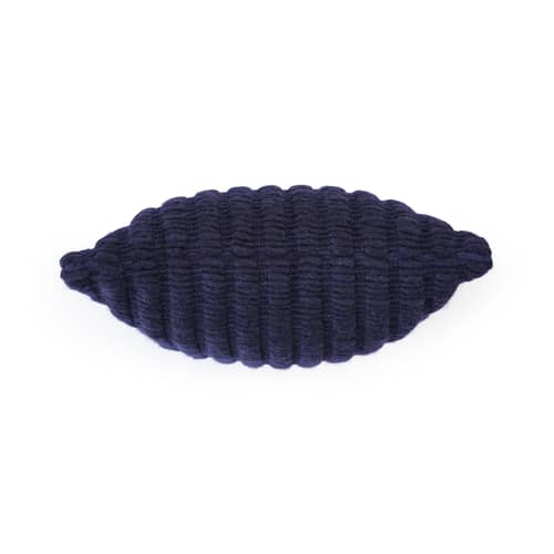 Kissen Ridge textil blau / 45 x 45 cm - handgewebt - Tom Dixon - Indigo - Baumwolle, Wolle