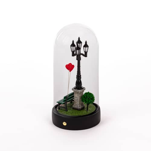 Lampada da tavolo My Little Valentine LED vetro trasparente / LED - H 22 cm - Seletti - Valentin - Resina, Vetro