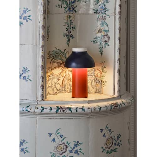 Lampe extérieur sans fil rechargeable PC Portable plastique rouge / Pierre Charpin - Hay - Rouille / Bleu nuit - ABS, Polypropylène