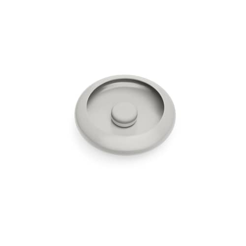 Oloha Small Outdoor wall light metal grey / Wireless lamp - Ø 22.5 cm - Fatboy - Light grey - ABS, Silicone, Thermolacquered aluminium