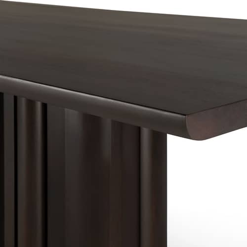 Sequence Rectangular table wood brown / 240 x 110 cm - 10 people - Ethnicraft - Dark brown Mahogany - Solid mahogany