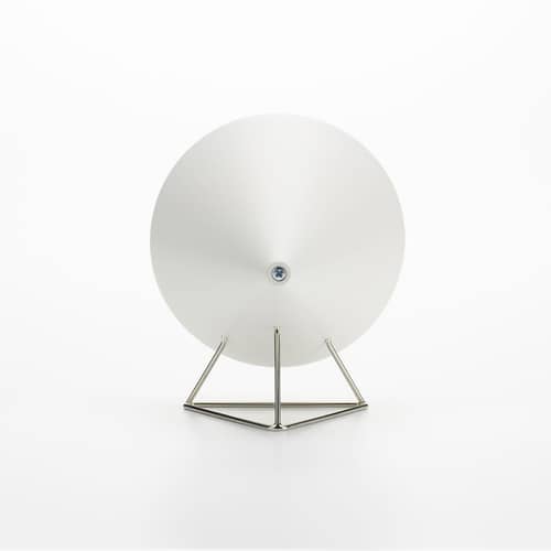 Standuhr Desk Clock - Cone Clock plastikmaterial weiß / By George Nelson, 1947-1953 - Vitra - Weiß & Schwarz - Polyurhethan