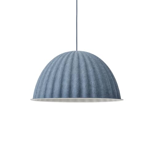 Suspension acoustique Under The Bell Small / Ø 55 cm - Feutre - Muuto - Gris-bleu - Feutre PET recyclé
