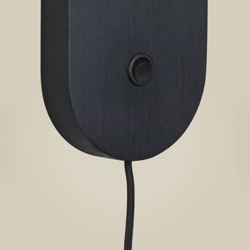 Java Wall light with plug wood black - GOOD&MOJO - Black - Bamboo