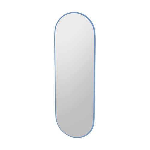 Wandspiegel Colour Frame - Figure holz blau / 46,8 x 138 cm - MONTANA - Azurblau 154 -  Verre miroir, lackierte Holzfaserplatte