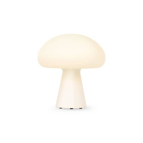 Obello LED Wireless rechargeable outdoor lamp glass white / Bill Curry, 1971 - Hand-blown glass - Gubi - Frosted Glass - Mouth blown glass