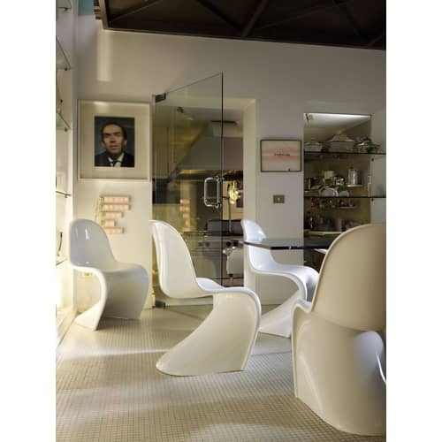 Chaise Panton Chair Classic / By Verner Panton, 1959 - Mousse rigide de polyuréthane - Vitra - Blanc - Mousse rigide de polyuréthane