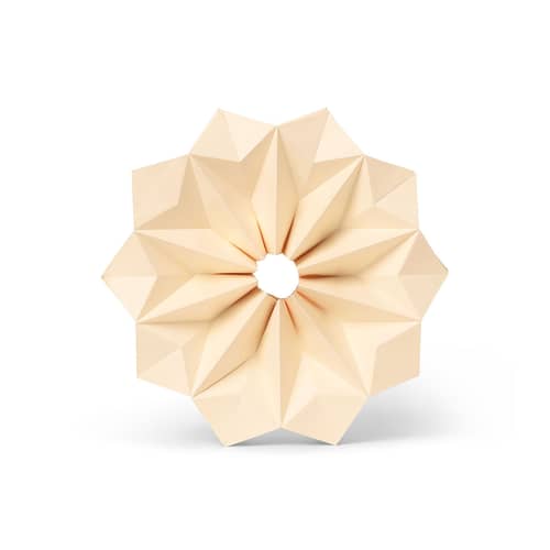 Décoration à suspendre Sun papier blanc / Etoile en papier - Ø 28 cm - Ferm Living - Blanc cassé - Papier FSC