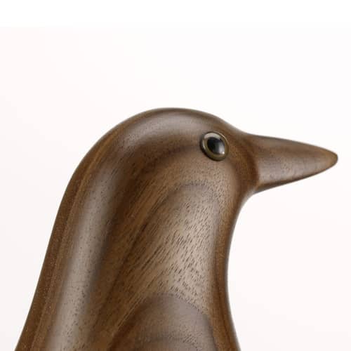 Eames House Bird Decoration natural wood - Vitra - Walnut - Metal, Solid walnut