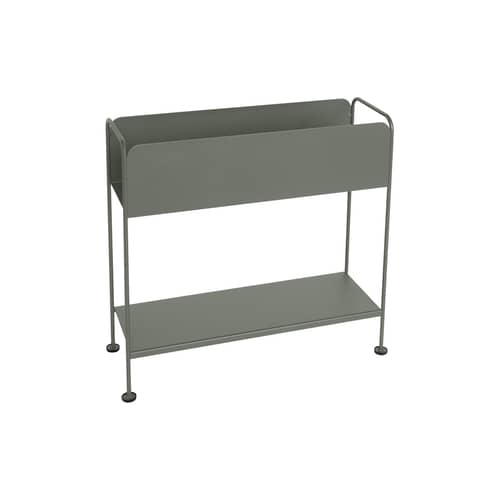 Picolino Flower-pot holder metal green / Storage - Metal / L 66 x H 63 cm - Fermob - Rosemary - Steel