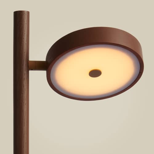 Stehleuchte Okinawa LED holz braun / 1 schwenkbarer Diffusor - GOOD&MOJO - Braun - Esche