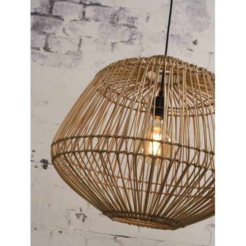 Madagascar Pendant cane & fibres beige natural wood / Rattan - GOOD&MOJO - Natural - Rattan