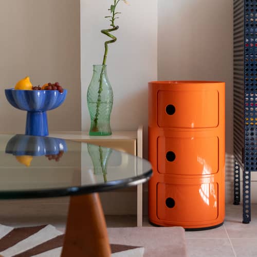 Rangement Componibili orange pop / 3 portes - Exclusivité en édition limitée - Kartell - Orange pop - édition limitée - ABS