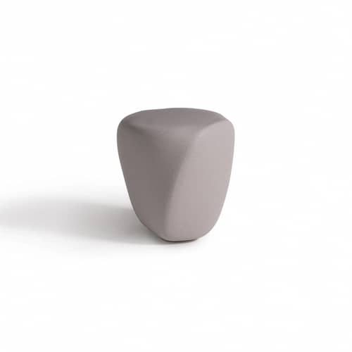 Table d\'appoint Reborn / 40 x 42 x H 45 cm - 100% recyclé - Slide - Blanc brume - Écothylène recyclé