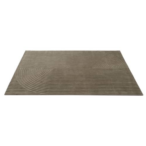 Teppich Relevo Quattro textil braun / 200 × 300 cm - Muuto - Taupe - Wolle aus Neuseeland