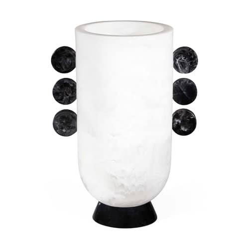 Vase Como plastikmaterial weiß / Marmorierter Effekt - Jonathan Adler - Vase „Como“ / Marmoroptik - Polyacryl