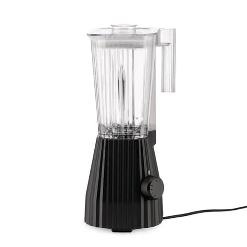 Blender Plissé plastique noir / 1,5 Litre - 700 W / 5 vitesses - Alessi - Noir - Acier inoxydable, Résine thermoplastique