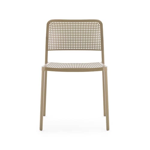 Chaise empilable Audrey - Kartell - Beige - Aluminium peint, Polypropylène