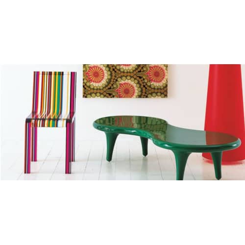 Chaise Rainbow plastique multicolore / Patrick Norguet, 2000 - Cappellini - Multicolore - Méthacrylate