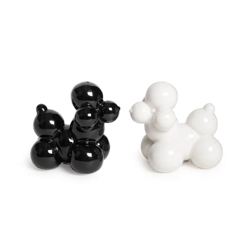 Ensemble salière et poivrière Poodle céramique - Jonathan Adler - Ensemble salière et poivrière Poodle céramique - Porcelaine