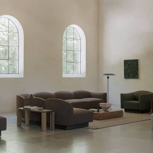 Lampada a stelo Kantarell LED metallo - NEW WORKS - Nichel - Acciaio, Alluminio