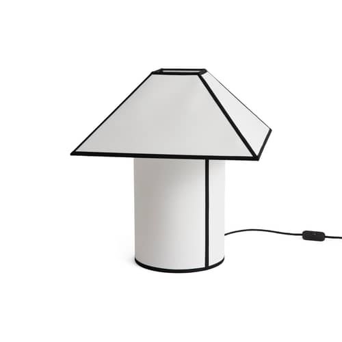 Lampe de table Ava Pyramid / H 50 cm - Hay - H 50 cm - Papier ECOPET, Tissu