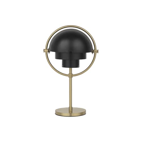 Lampe extérieur sans fil rechargeable Multi-Lite métal noir / Louis Weisdorf, 1972 - Gubi - Noir / Base laiton - Laiton