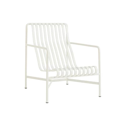 Lounge Sessel Palissade metall weiß / Ordner nach oben - Bouroullec, 2016 - Hay - Cremeweiß - Stahl