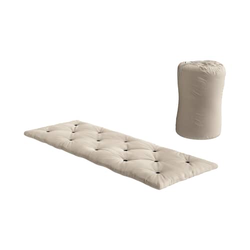 Matelas-futon Bed in a Bag / Lit d\'appoint - 70 x 190 cm - KARUP DESIGN - Beige 747 - Coton, Fibres mélangées, Polyester