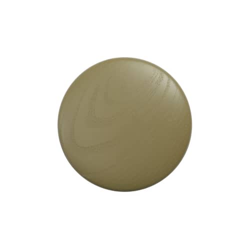 Patère The Dots Wood Small / Bois - Ø 9 cm - Muuto - Marron-vert - Frêne teinté