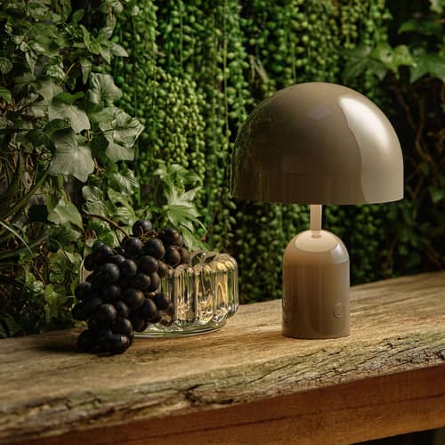 Schnurlosleuchte Bell LED plastikmaterial braun - Tom Dixon - Taupe - ABS