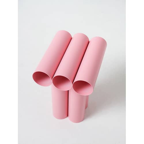 Sgabello Septem metallo rosa / Telaio in alluminio - Axel Chay - Rosa - Alluminio termolaccato