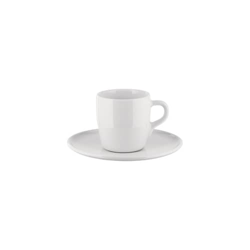 Set de 4 tasses à espresso + soucoupes Itsumo - Alessi - Blanc - Porcelaine
