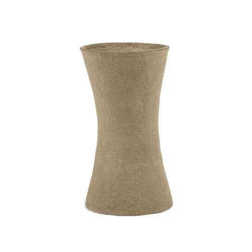 Vase Earth papierfaser braun beige / Ø 20 x H 35 cm - Recyceltes Pappmaché - Serax - Braun -  Papier mâché recyclé