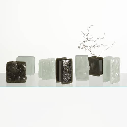 Vaso Opalia vetro trasparente / 25 x 25 x H 43 cm - Glas Italia - Trasparente - Vetro