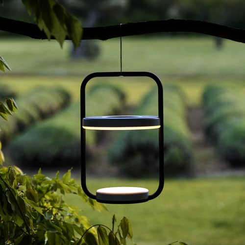 Ulli LED Wireless rechargeable outdoor lamp metal green / H 29.5 cm - Fermob - Cactus (monochrome) - ABS, Aluminium, Polycarbonate