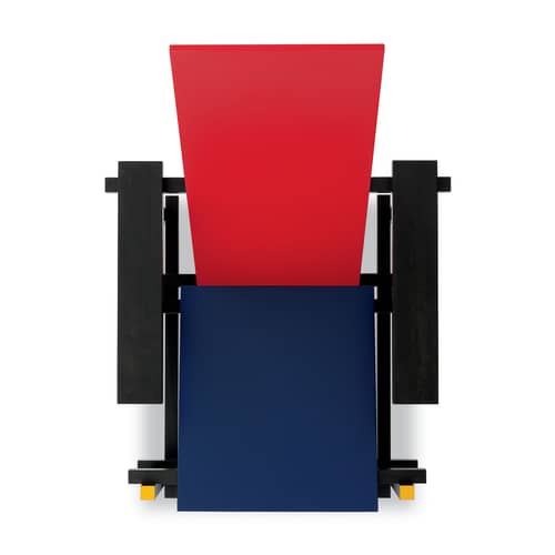 レッドアンドブルーチェア　GERRIT THOMAS RIETVELD CASSINA Red and Blue Armchair - blue red black yellow | Made In