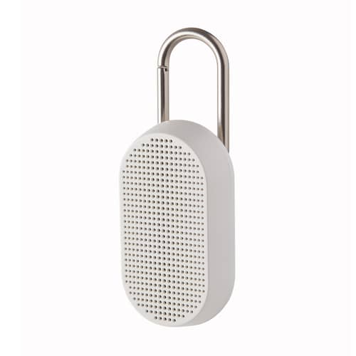 Enceinte Bluetooth Mino T - 5W plastique blanc / Etanche - Mousqueton intégré / Station d\'accueil - Lexon - Blanc mat - ABS