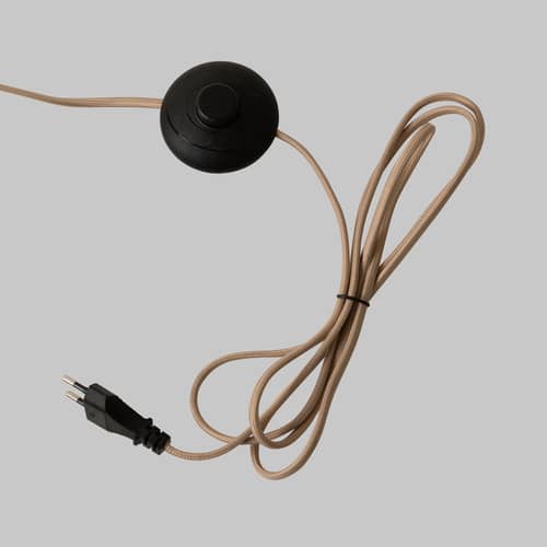 Lampadaire Tivoli - It\'s about Romi - Sable - Acier, Travertin, Verre