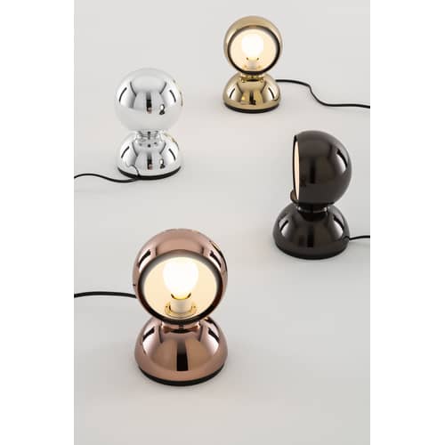 Lampe de table Eclisse or métal / Edition limitée 100ème anniversaire - Vico Magistretti , 1965 / Seconde vie - Artemide - Doré - Métal