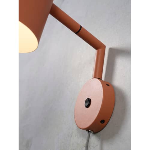 It's about Romi Marseille Wall light with plug - terracotta | Made