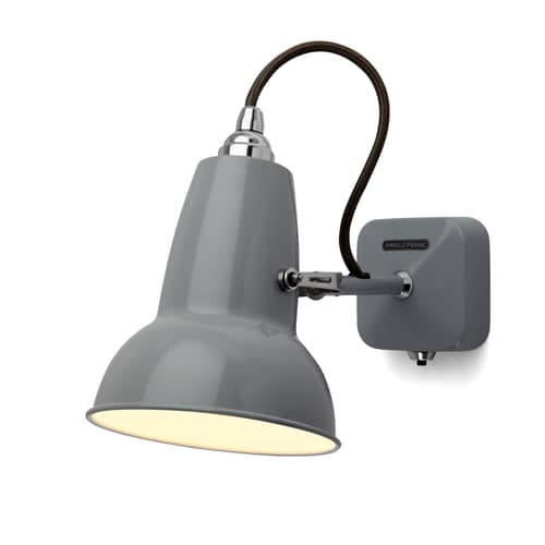Applique Original 1227 Mini - Anglepoise - Grigio colomba - Acciaio, Ghisa di alluminio