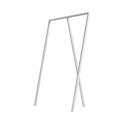 Portant Loop métal blanc / L 130 cm - Hay - Blanc - Acier laqué